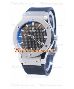 Hublot Classic Fusion Silver Stamped Dial Reloj