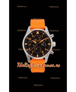 Reloj IWC PILOT'S Cronógrafo Naranja Arena IW377730 Superclon