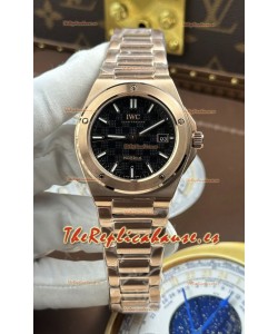 Reloj IWC Ingenieur Superclon de oro rosa con esfera negra