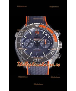 Reloj Omega Speedmaster Planet Ocean Grey con esfera naranja/gris, superclon