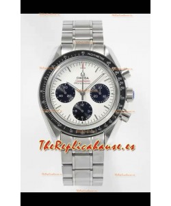 Reloj Omega Speedmaster Moonwatch con esfera blanca de 42 mm, superclon