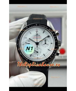 Reloj Omega Speedmaster Moonwatch Cronógrafo con Esfera Blanca Superclon