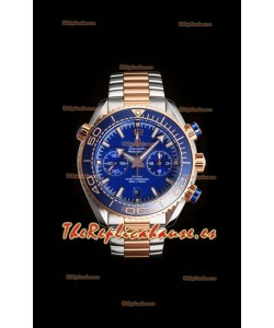 Reloj Omega Speedmaster Planet Ocean Blue con esfera y bisel Superclon