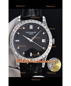 Reloj Patek Philippe Calatrava 5298 Diamantes cuadrados Superclon