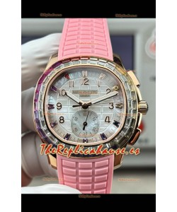 Reloj Patek Philippe Aquanaut 7968 Superclon con correa rosa y oro rosa