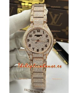 Reloj Patek Philippe Superclon de oro rosa con veinticuatro diamantes