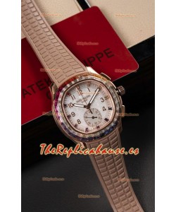 Reloj Patek Philippe Aquanaut 7968 Superclon con correa marrón y oro rosa