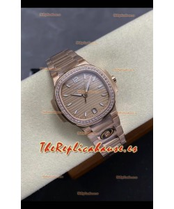Reloj Patek Philippe Nautilus 7118 Superclon de 35 mm en oro rosa