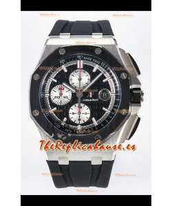 Audemars Piguet Royal Oak Offshore Chronograph Dial Negro Reloj Réplica Super Clone 1:1 - Acero 904L