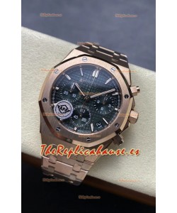 Audemars Piguet Royal Oak Super Clone - Dial Verde Caja Oro Rosado 41MM