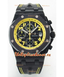 Audemars Piguet Royal Oak Offshore Bumble Bee Chronograph Reloj Réplica Super Clone 1:1 - Carbono Forjado