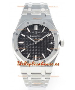 Audemars Piguet Royal Oak 15500 41MM Acero 904L Dial Negro Super Clone Reloj Réplica 