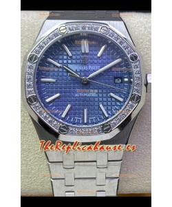 Audemars Piguet Royal Oak 37MM Reloj Dial Azul en Movimiento 3120 - Réplica a Espejo 1:1