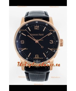 Audemars Piguet CODE 11.59 15210R Reloj Réplica Suizo en Oro Rosado Dial Negro 41MM