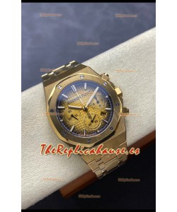 Audemars Piguet Royal Oak 50th Anniversary Super Clone - Caja Oro Rosado Dial Oro en 41MM