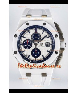 Audemars Piguet Boutique Edition Dial Blanco Caja Cerámica Reloj Réplica Super Clone 1:1 