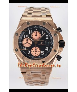 Audemars Piguet Royal Oak Offshore Rose Gold Half BRICK Dial Reloj Réplica Super Clone 1:1 - Acero 904L