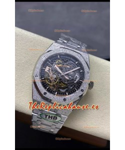 Audemars Piguet Royal Oak Double Balance Wheel Openworked FROSTED Edition 1:1 Superclone Reloj Réplica
