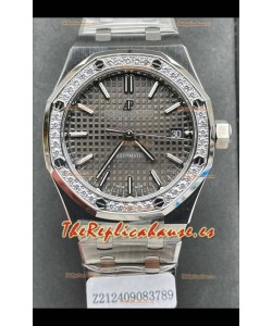 Audemars Piguet Royal Oak 37MM Reloj Dial Gris en Movimiento 3120 - Réplica Espejo 1:1