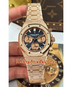 Reloj Audemars Piguet Royal Oak Cronógrafo 26239OR Super Clone en Oro Rosado Esmerilado