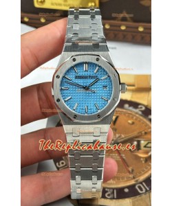 Reloj Audemars Piguet Super Clone Royal Oak 77450 de 34 mm, acero 904L, Dial Azul hielo.