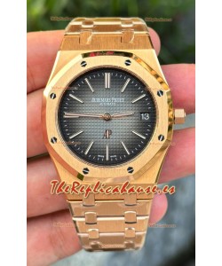 Reloj Audemars Piguet Royal Oak Super Clone Jumbo Sunburst con Dial Gris