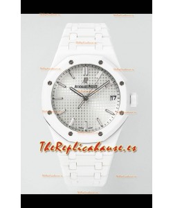 Réplica del Reloj Audemars Piguet Royal Oak 15500 de Cerámica Blanca, Superclon
