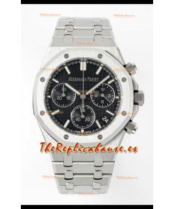 Audemars Piguet Super Clone Royal Oak Cronógrafo 26240 - Acero 904L con Dial Negro 41 MM
