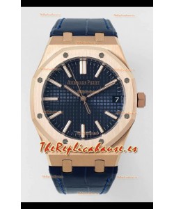 Audemars Piguet Royal Oak 15510OR 41MM Oro Rosado Dial Dorado Azul Super Clone Reloj Réplica