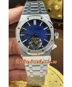 Reloj Audemars Piguet Super Clone Royal Oak Flying Tourbillon con Dial Azul de 41 mm