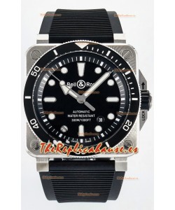 Bell & Ross BR03-92 Diver Acero Inoxidable - Dial Negro Reloj Réplica Suizo Réplica Espejo 1:1