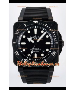 Bell & Ross BR03-92 Divers Edition Revestimiento PVD Réplica Espejo 1:1 Dial Negro