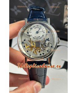 Breguet Tradition 7057BR/R9/9W6 Caja Acero Single Tourbillon Réplica Suiza Correa Azul