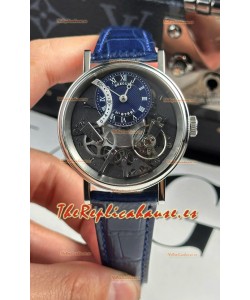 Breguet Tradition 7057BR/R9/9W6 Caja Acero Single Tourbillon Réplica Suiza Correa Azul