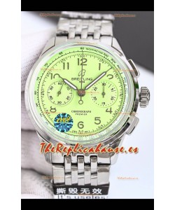 Breitling Premier B01 Chronograph 42 Edition Caja Acero Dial Verde - Reloj Réplica Espejo 1:1