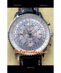 Breitling Montbrilliant Superclone Reloj Réplica en Dial Blanco - Caja Acero 904L