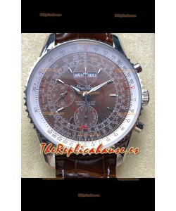 Breitling Montbrilliant Superclone Reloj Réplica in Dial Marrón - Caja Acero 904L