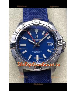 Breitling Avenger GMT Automatic 44 Reloj Réplica Suizo Super Clone 1:1 - Dial Azul 