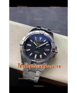 Breitling Avenger GMT Automatic 44 Reloj Réplica Suizo Super Clone 1:1 - Dial Negro 