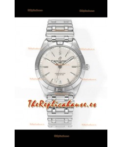 Breitling Chronomat 36MM Acero Inoxidable Casing Reloj Réplica Espejo 1:1 Dial Blanco