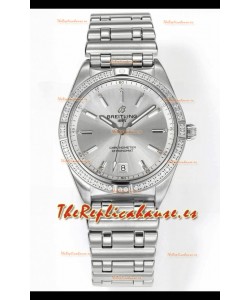 Breitling Chronomat 36MM Acero Inoxidable Casing Reloj Réplica Espejo 1:1 Dial Acero
