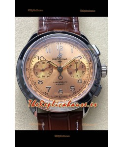 Breitling Premier B01 Chronograph 42 Edition Caja Acero Dial Champange - Reloj Réplica Espejo 1:1