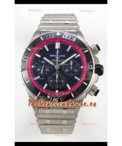Breitling Chronomat Super Clone B01 42 Reloj Edición Suiza Acero 904L Dial Negro/Rojo
