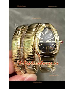 Bvlgari Serpenti Tubogas Double Spiral Rose Gold Super Clone Reloj Réplica