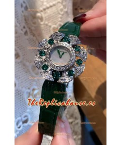 Reloj Bvlgari Edición Divas's Dream en Caja Acero - Bisel Pavimentado en Diamantes Réplica Suiza