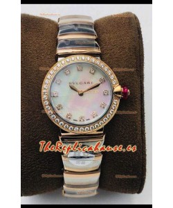 Bvlgari LVCEA Edition Reloj en Dos Tonos Acero Oro Rosado - Réplica a Espejo 1:1