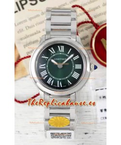 Cartier Ronde Must 29MM Cuarzo Suizo Dial Verde Reloj Réplica Suizo Espejo 1:1 