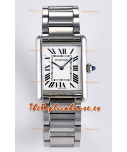 Tank Must De Cartier Super Clone Reloj Réplica Suizo 33.7MM Dial Blanco