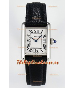 Tank Must Cartier Super Clone Edition 29MM Reloj en Caja Acero Dial Blanco 