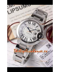Ballon De Cartier Suizo Automático 1:1 Calidad Espejo 33MM en Caja Acero